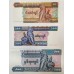 MYANMAR 1994 . FIFTY 50 PYAS - TWO HUNDRED 200 KYATS BANKNOTE . SET OF 7